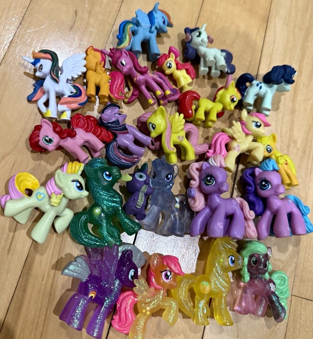 Mini My Little Pony Mixed Lot of 23 Figures Rainbow Dash Twilight
